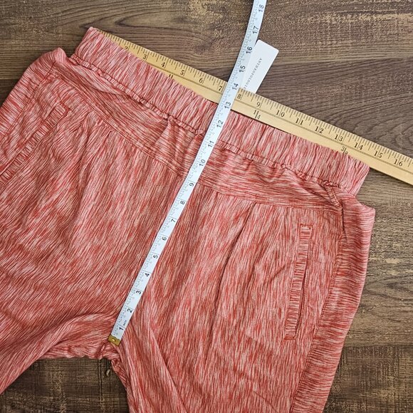 NWT! Anthropologie Longshore 100% Cotton Cropped Pull On Pants S Coral Red - Picture 4 of 10